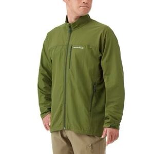 Montbell NWT Men’s O.D. Jacket Full-Zip Layering Piece Zippered Pockets Green